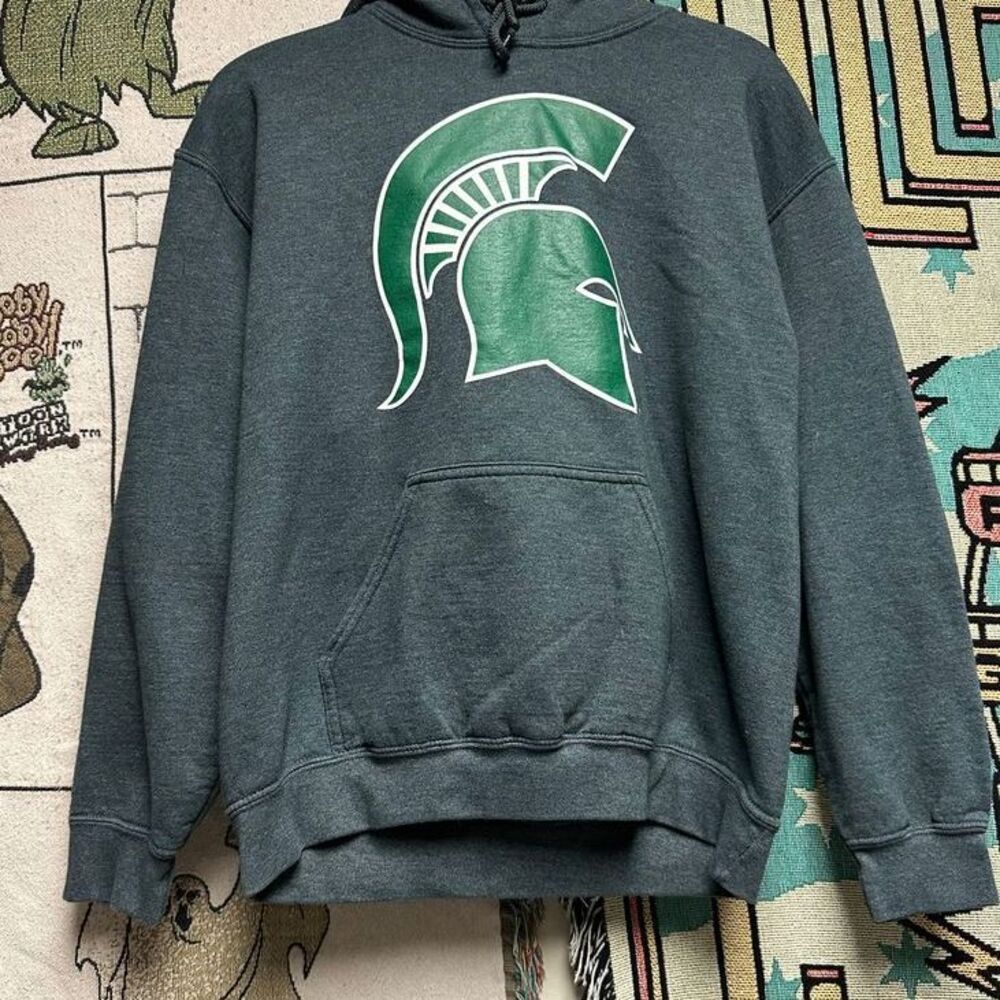 2000's Michigan State University Spartans College Hoodie - Picture 3 of 5